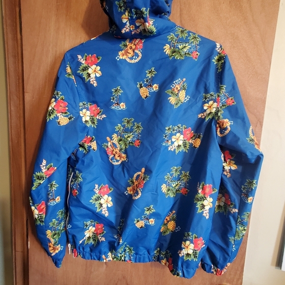 Members Only Vibrant Blue Floral Jacket. Sz Small. Tropical. Long Sleeve. - Picture 7 of 8
